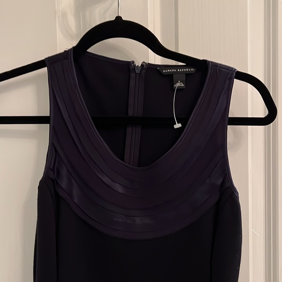 Navy Detailed Dress - Picture 2 of 3